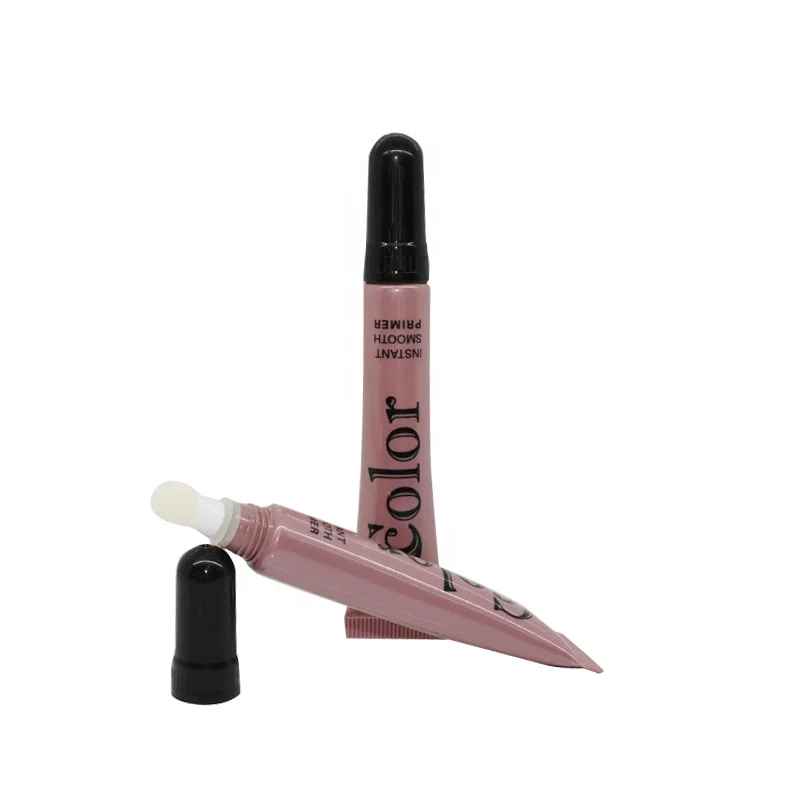 Hot sale Dia19 empty Plastic cosmetic tube with brush applicator cosmetic packaging lip gloss tube custom tube