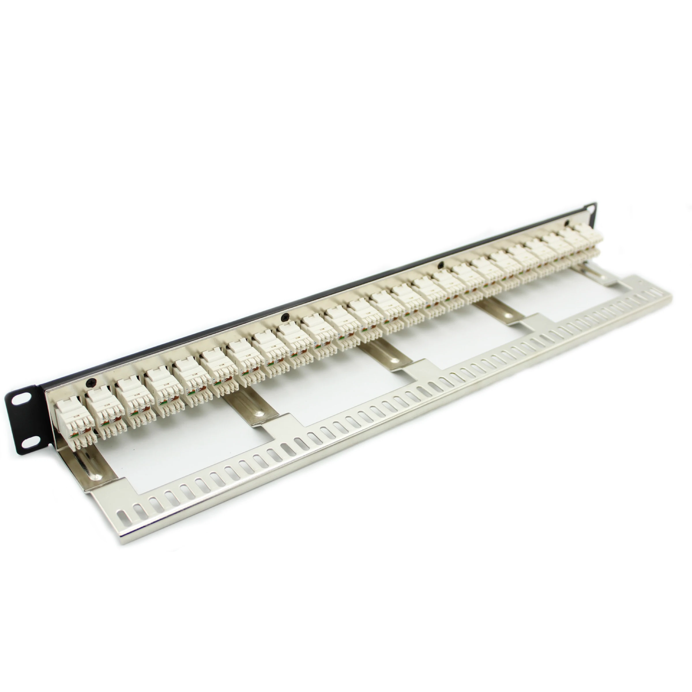 Cat6 modular zinc alloy network distribution frame 24 port cat6 utp patch panel
