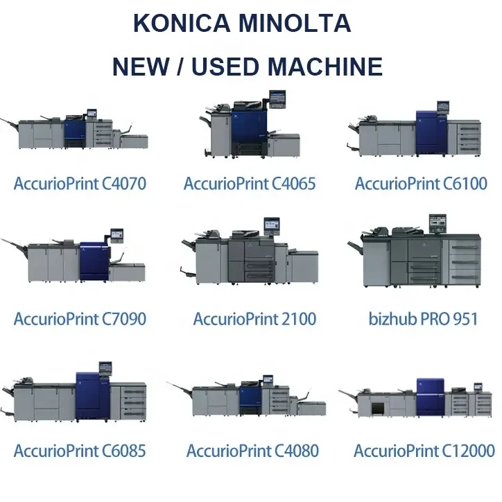 Konica Minolta Machine Laser Printer Accuriopress Accurioprint Bizhub C4070 C4080 C6100 C6085 C7090 C4065 C6500 C12000 A3 JP
