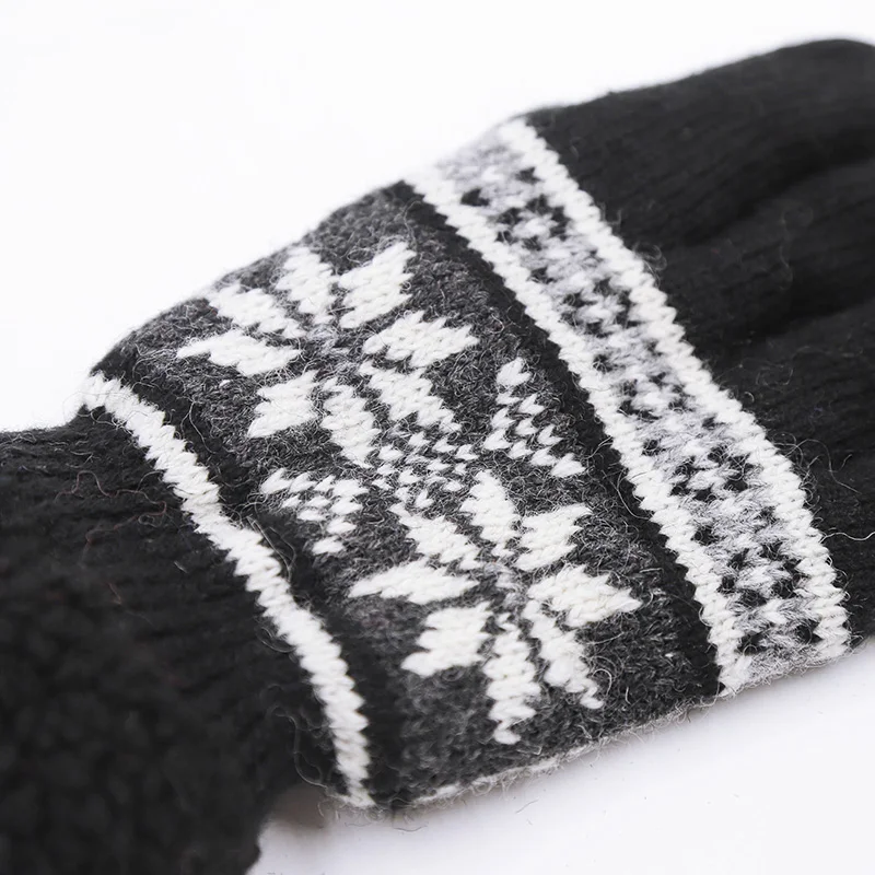 Beanie Manufacturer Custom Logo Cycling Gloves Knit Gloves Warm Gloves for Winter Men Women