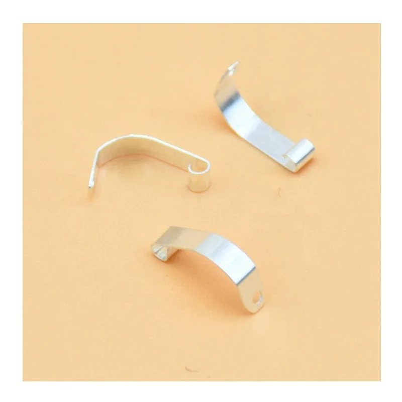 Custom Phosphor silver plating Electric contacts Positive and negative battery spring contact