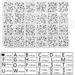Hot Sale Handmade Jewelry Making Acrylic Letter Beads 4x7mm Alphabet Loose Bead For Jewelry Making