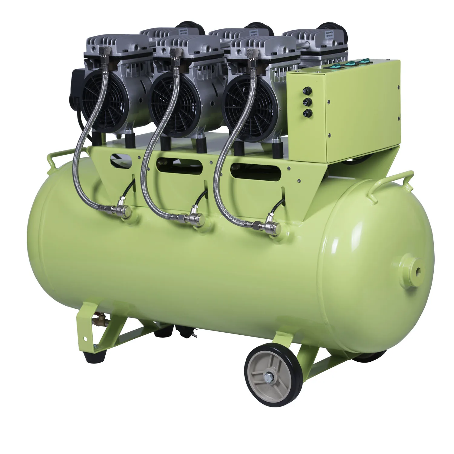 GREELOY 1800W 90L бесшумный воздушный компрессор с масляной смазкой