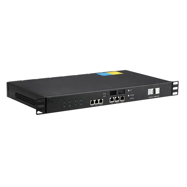 19inch Smart Power Distribution Unit with Plug Master Switch for Server Rack Data Center Computer Room