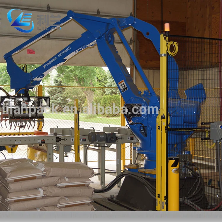 Automatic Line Palletizer Bag Line Machine Robot Stacker Robot Palletizing Machine