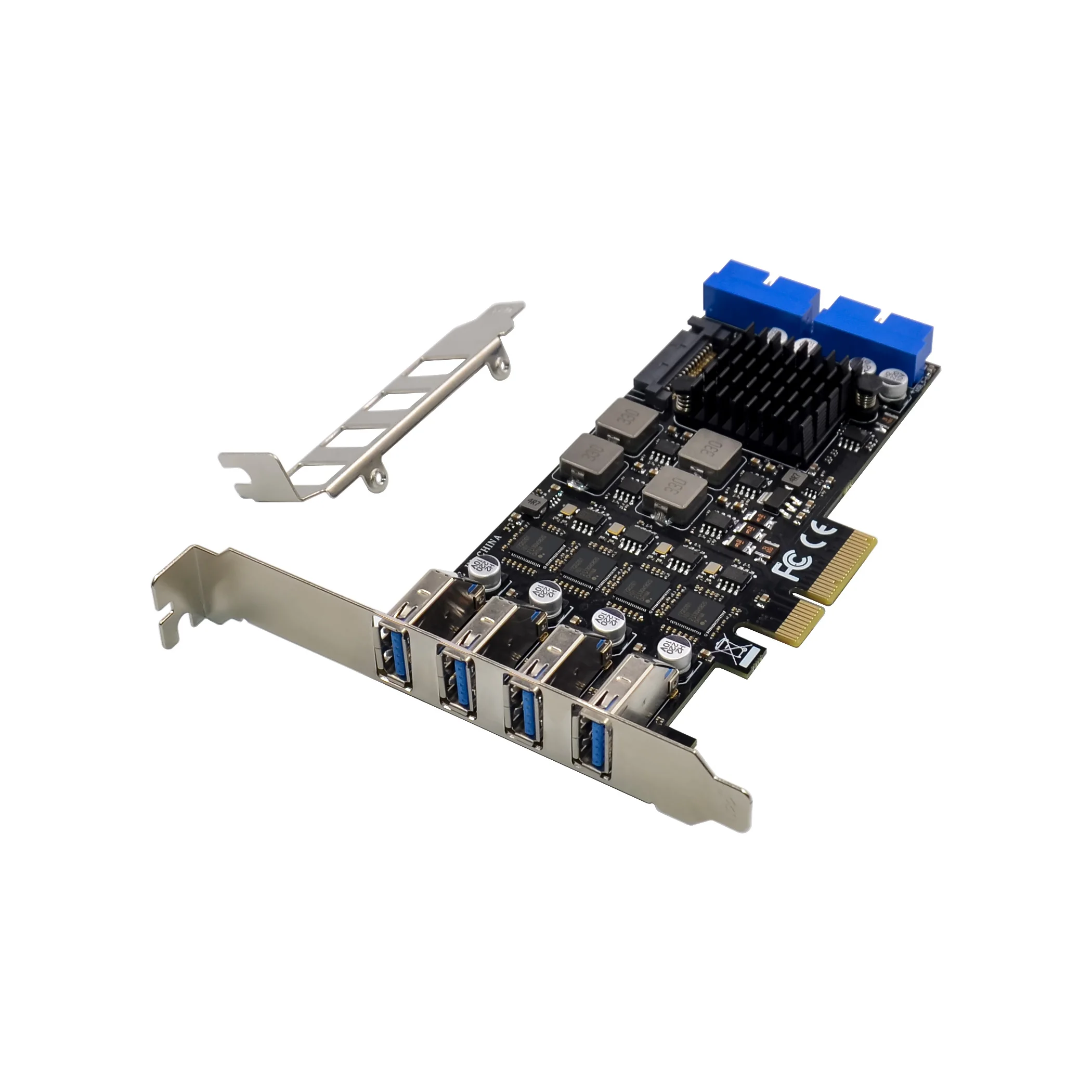В наличии на фабрике PCI-E X4 USB3.1 Gen2 20 г/локон самозаряжающаяся PCIe 4 порта встроенная карта с 4 портами внешняя Плата расширения