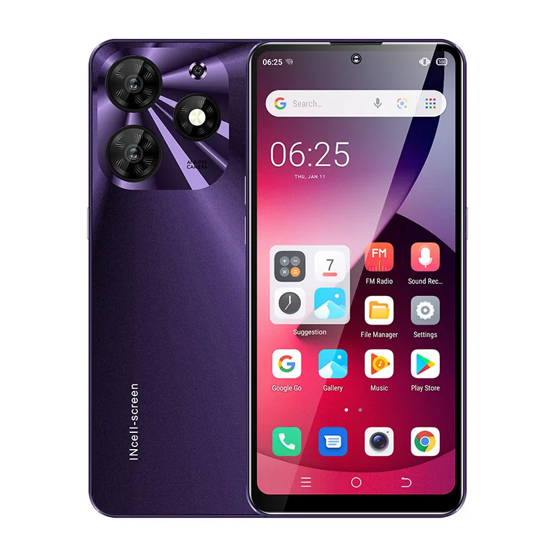 Новый и оригинальный 6 53 дюймов Android 9 1 разблокировка отпечатков пальцев 4G глобальная версия 3 ГБ оперативной памяти 64 ROM Slim UNIWA K652 китайский