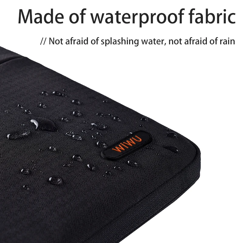 WiWU Custom Logo 15.6 Inch Laptop Sleeve Drop-Proof For Macbook Stylish Nylon Computer Case Bag For Business And Travel