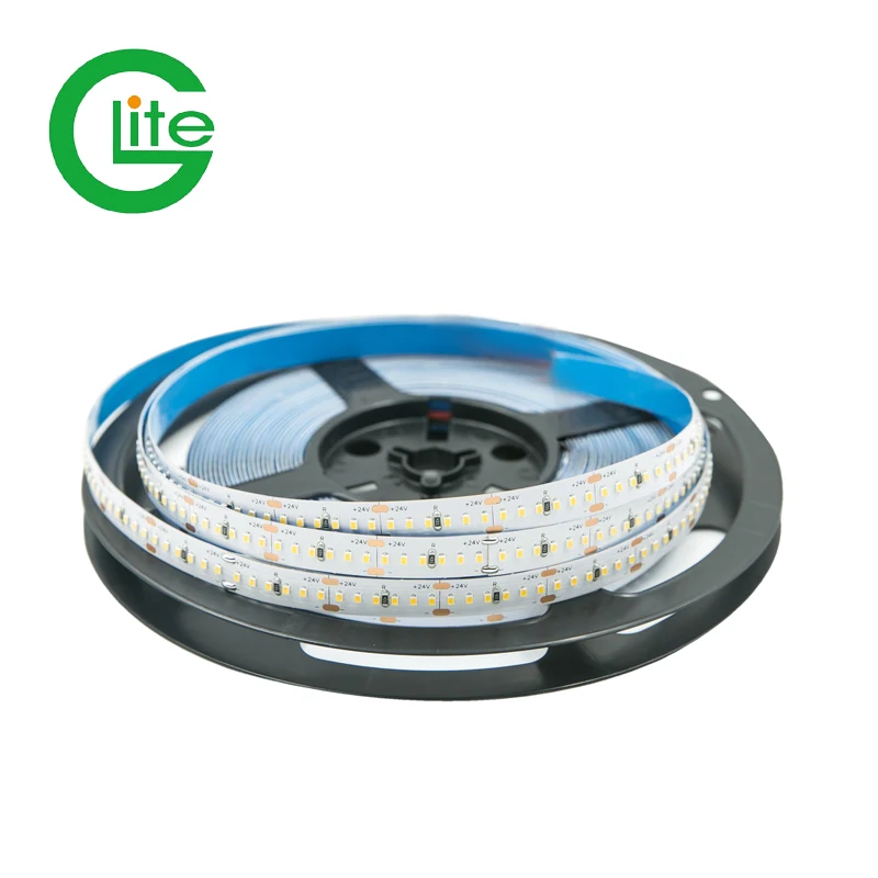 Glite High CRI90 SMD2216 White 300LEDs/M 24V IP20 with CE RoHS Certification for hotel
