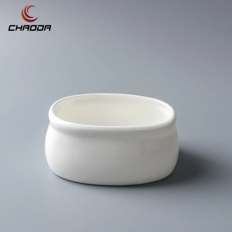 4 inch oval sugar bowl restaurant hotel white porcelain chinaware party supplies tableware white Ceramic sugar bowls