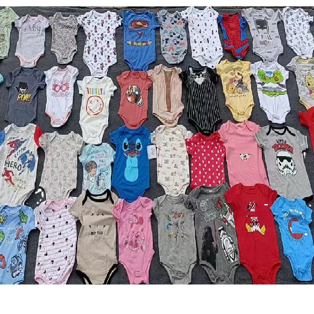 Wholesale new style super hero baby bodysuits baby boys print cartoon spiderman onesie baby  romper