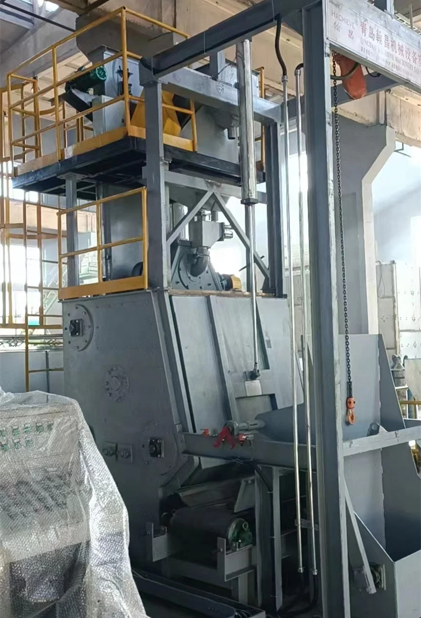 crawler shot blasting machine /rubber crawler shot blast machine rubber track shot blast machine