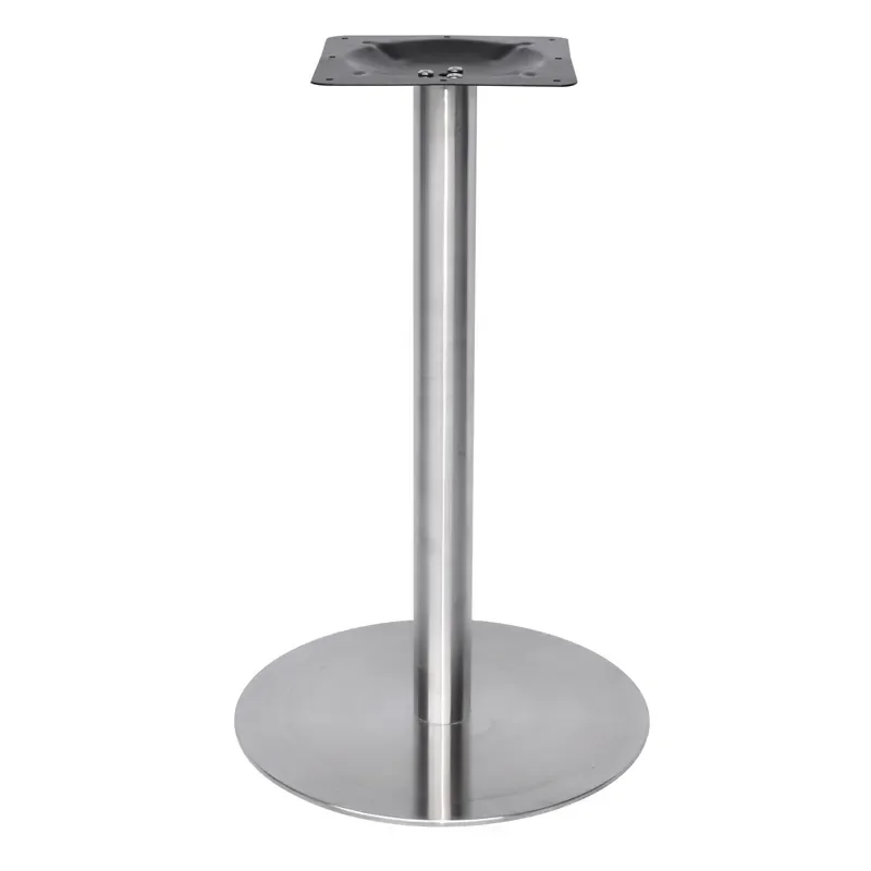 Brushed surface hot sale luxury  fast food table legs Stainless steel table base