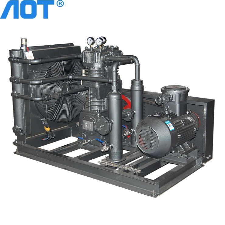 New 380V AC Power Lubricated Piston Air Compressor 37KW Natural Gas Compressor with 25bar Working Pressure Oil Lubrication Style