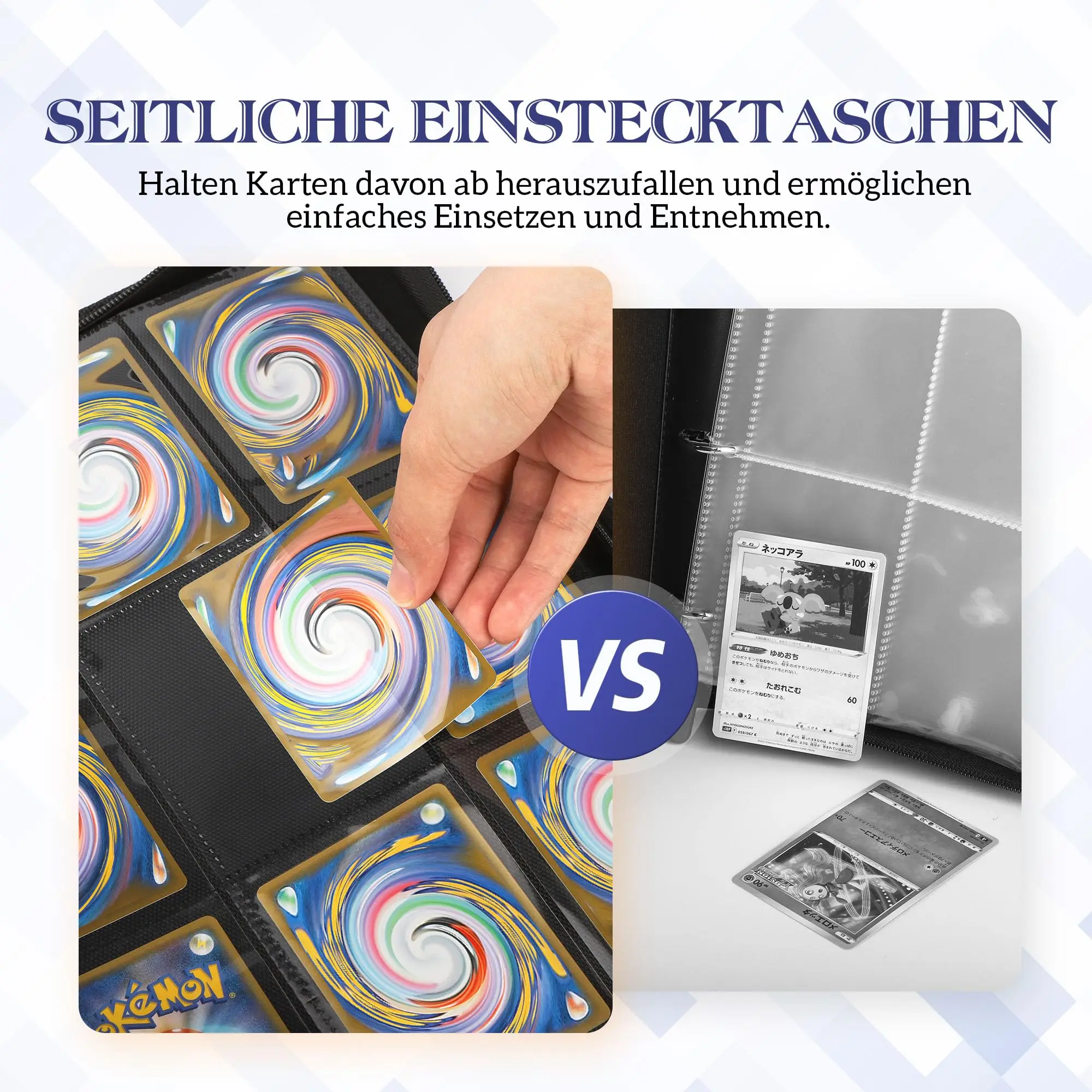 Custom Color Cover Trading Card Binder 9 Pocket PU Cover Card Collection Binder for YuGiOh MTG TCG Game Sports Cards Album