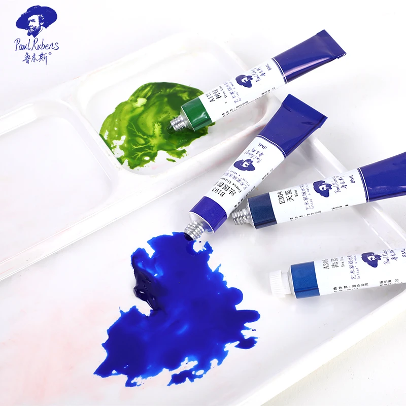 Paul Rubens Watercolor Paint Set Tubes Artist Grade 48 Colors   Professional Art Supplies for Painting and Drawing Gift - 8ml