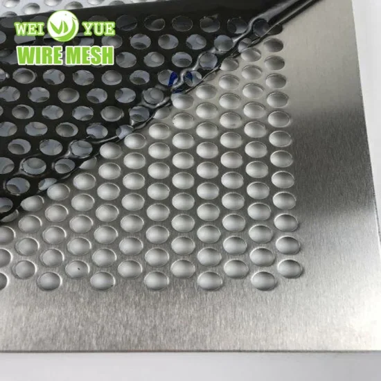 304 Stainless Steel Punching Perforated Metal Hex Aluminum Grill Mesh Sheet For Radiator Covers