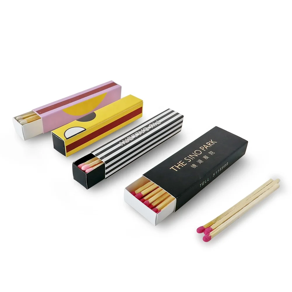 Hot Sale 10cm Matches Stick Packaging Custom Lipstick Matchbox Wholesale