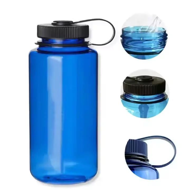 Eco friendly Drinking BPA Free 32oz Custom Nalgene Wide Mouth Tritan Plastic Water Bottle Sport Travel Bottle