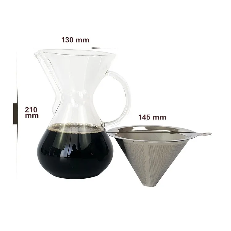 Wholesale High Quality Hand Drip Brew Coffee Cups Pot Sets Filter Turkish Coffee Maker Coffee Serving Set