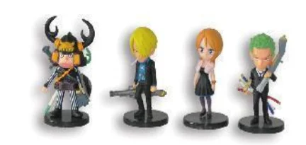 Unisex 3D Action Character Figurine Miniature Anime Model Toy Cartoon Style