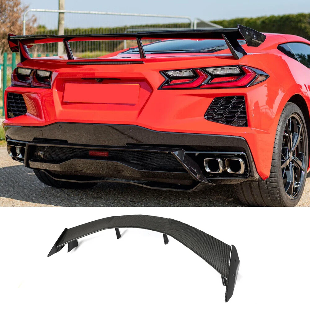 Задний спойлер из углеродного волокна для Chevrolet Corvette Stingray C8 2020