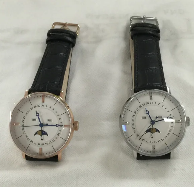  Роскошные брендовые автоматические часы moonphase для мужских наручных