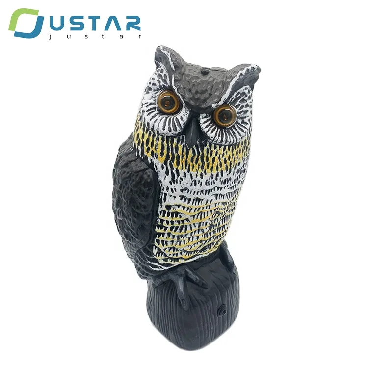 Пластиковая приманка для совы на солнечных батареях напугания птиц пластиковая сова ворона птица