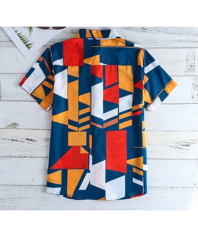 
Stylish Popular Colorful Party Beach Button Up Shirts Beach Shirt For Men 