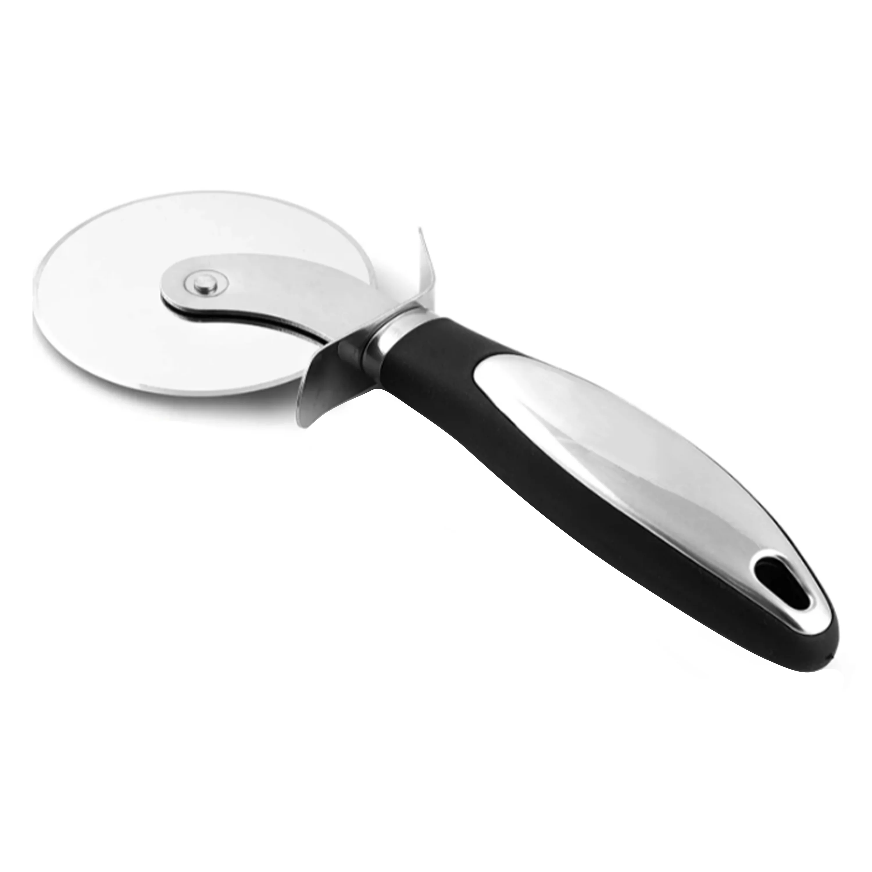Built-in Protective Guard Pizza Cutter Wheel With Non Slip Ergonomic Handle