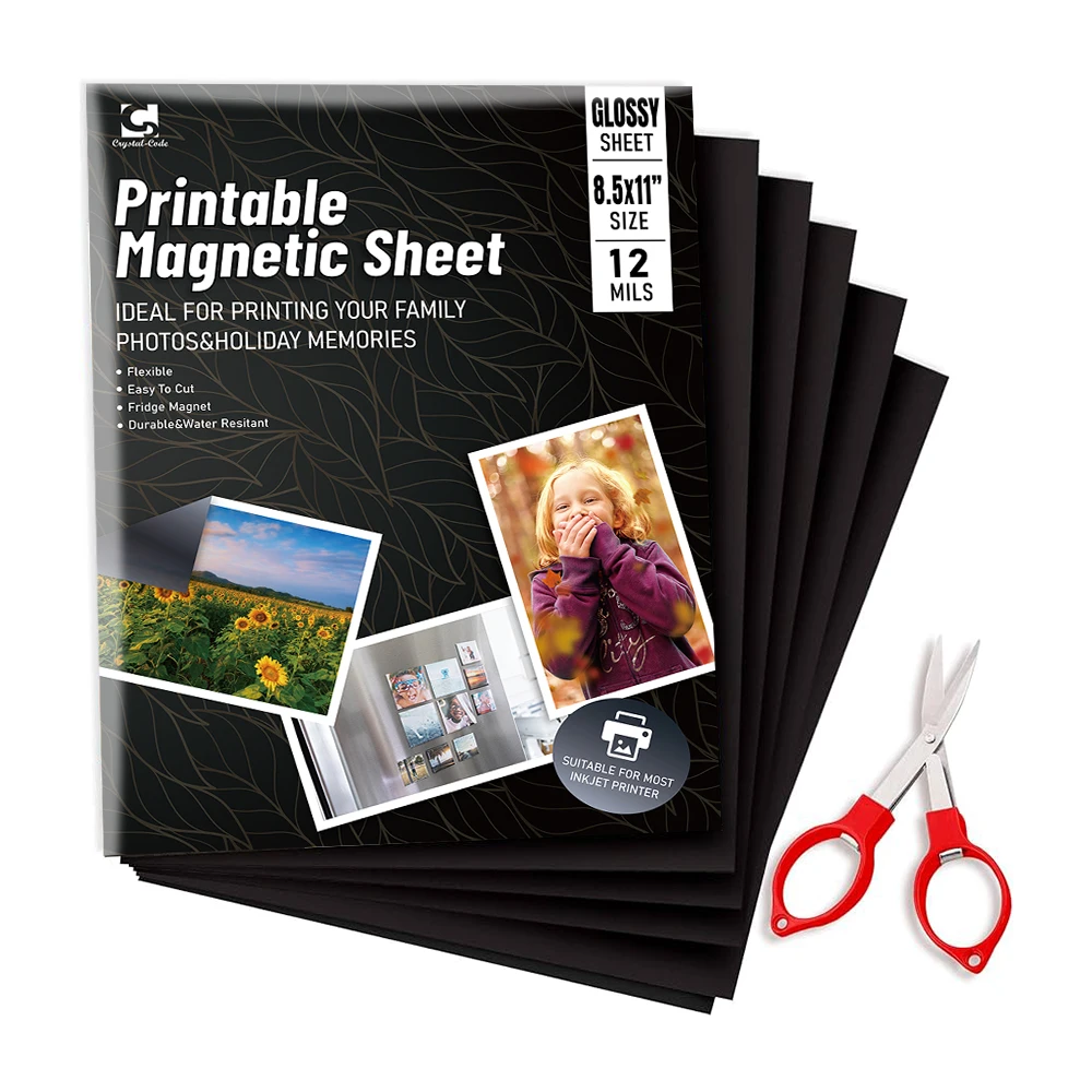 Crystal Code Sublimation Magnetic Photo Magnet Printer Printed Magnet Printing,Inkjet Printable Magnetic Sheets Photo Paper