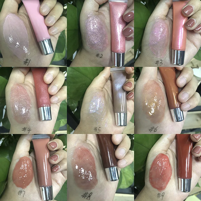 Spot 28 Color Hose Big Mouth Lip Plumping Liquid Jelly Lip Gloss Toot Lip Without Logo