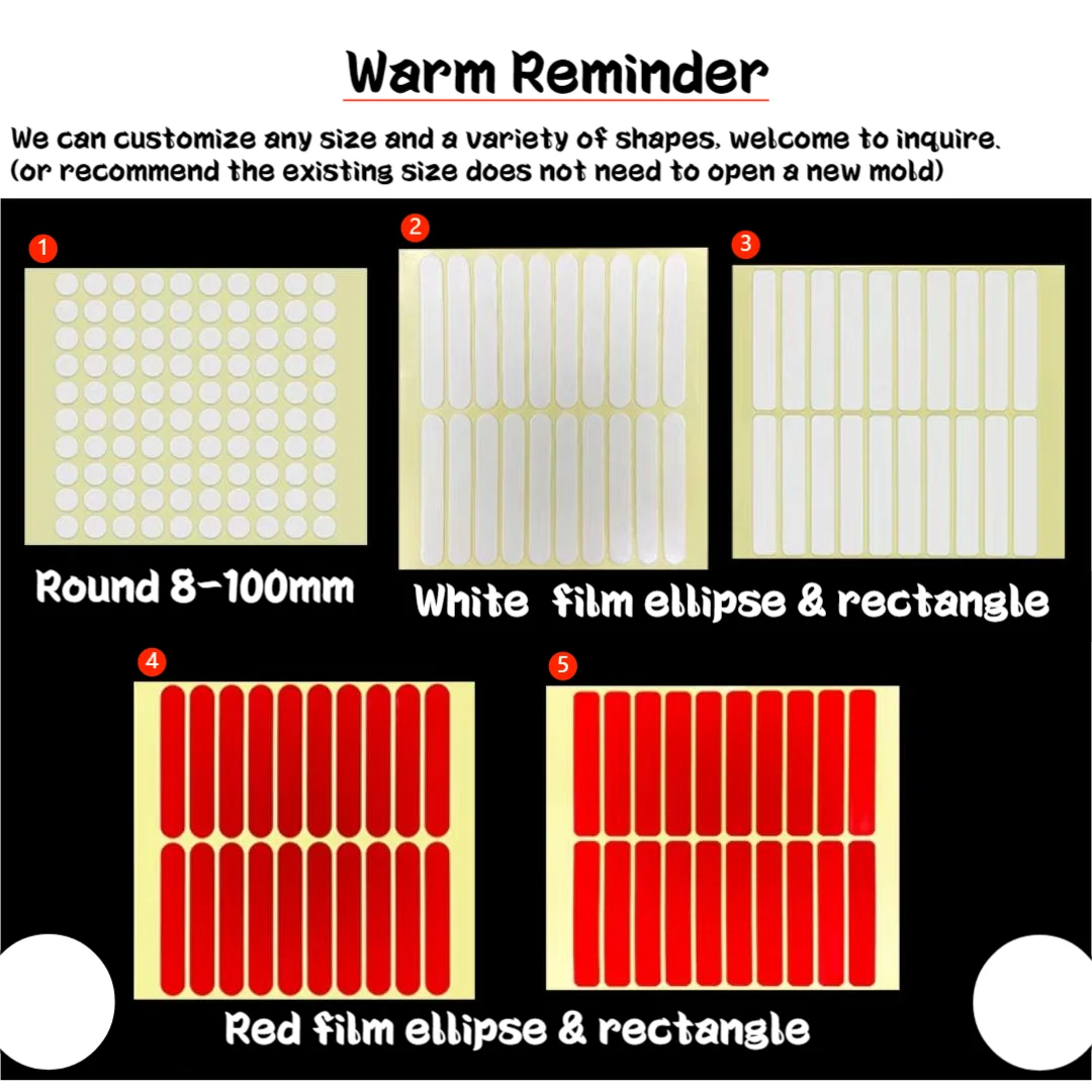 Custom Nano Double Sided Adhesive Tape For Nail Plastic Display Strip