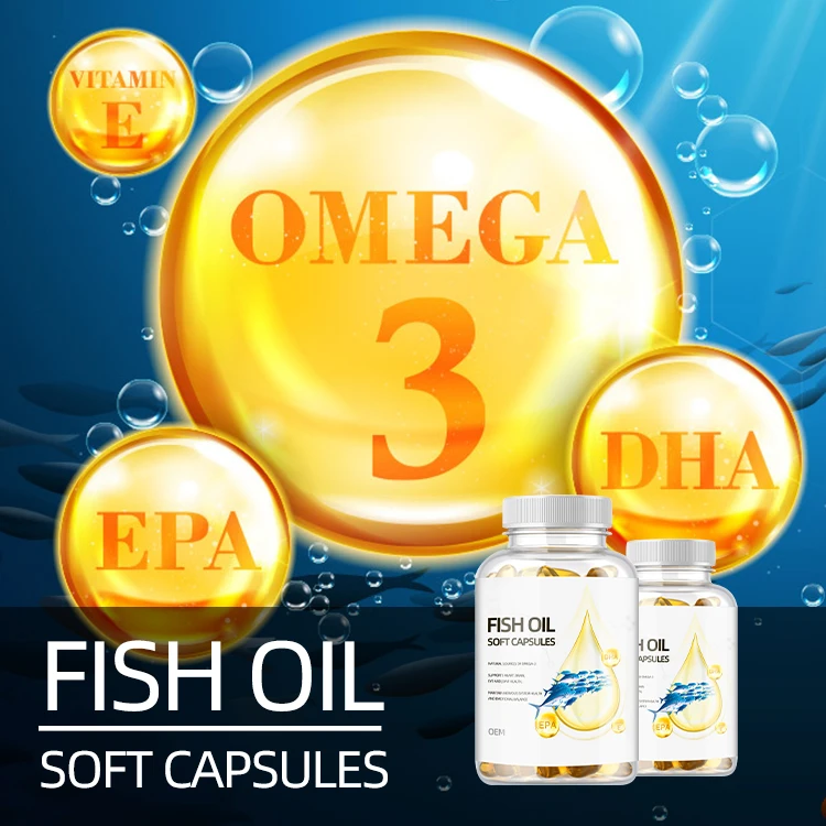Improve Eyesight Natural Extraction Anti-fatigue Garlic Oil Softgel Capsules fish oil