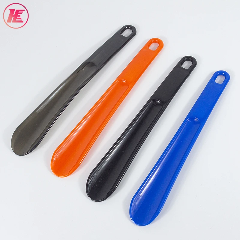 Custom Designer Small Funny Hotel Black Shoe Horn Plastic Shoehorn