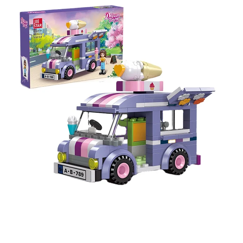 2024 Educational ABS Building Block Toys Modular 3D Building Sets for Girls DIY Assembled city street view  Multiple models III