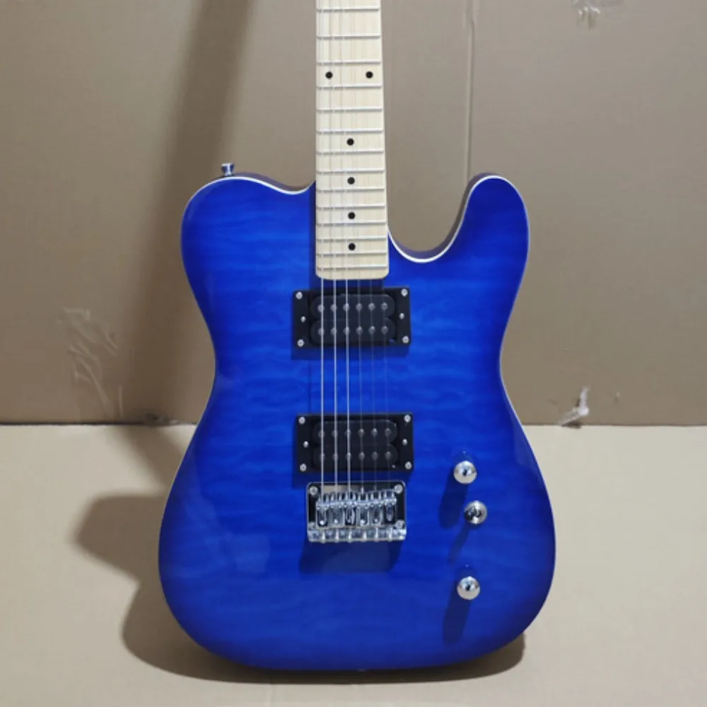 High Quality Musical Instruments Electric Guitar 6 String TL Style Semi-hollow Body Solid Guitar Maple Mahogany F Hole Guitars
