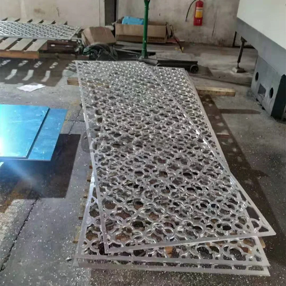 Curtain Walls & Accessories Custom-made Laser Cut Artistic Partition Aluminum Decorative Carved Wall Facade Panel