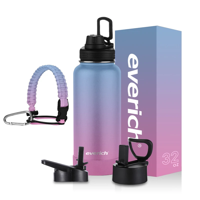 ODM Design sport stainless steel water bottle lead free vacuum flask multi-function insulated