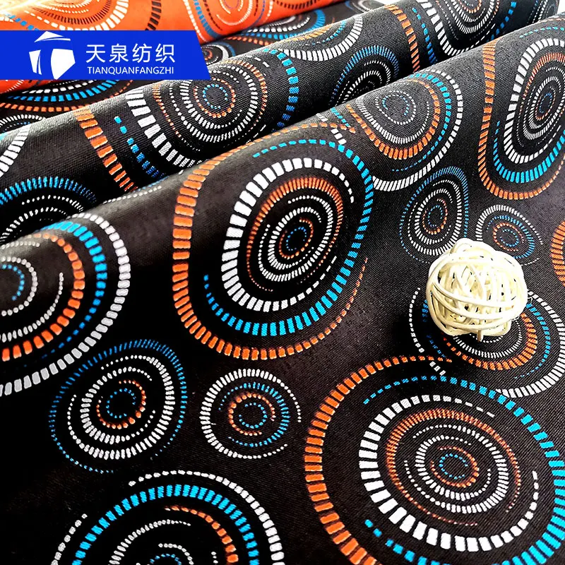 Высококачественная африканская ткань из 100% полиэстера с принтом микрофибры для постельного белья