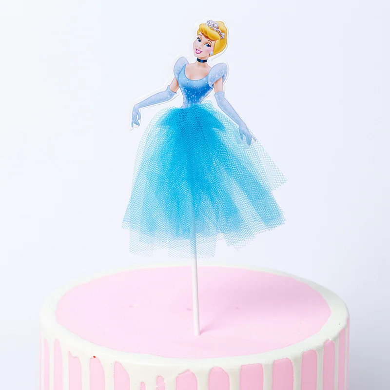 Hot sale Fairy tale Princess tutu skirt cake topper for child birthday party  wedding decoration