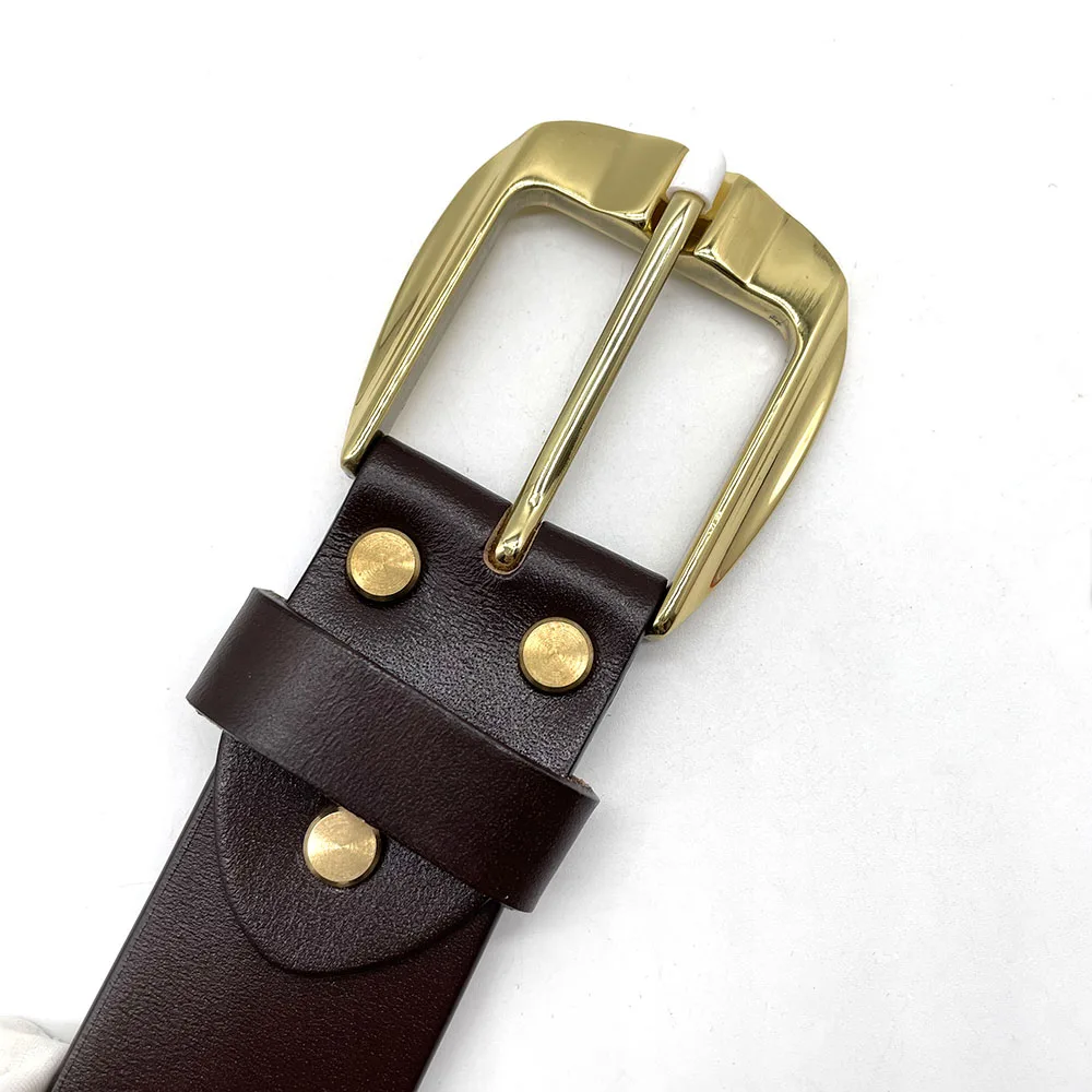 40 mm Mirror finished Solid brass belt buckle antique brass buckle for men