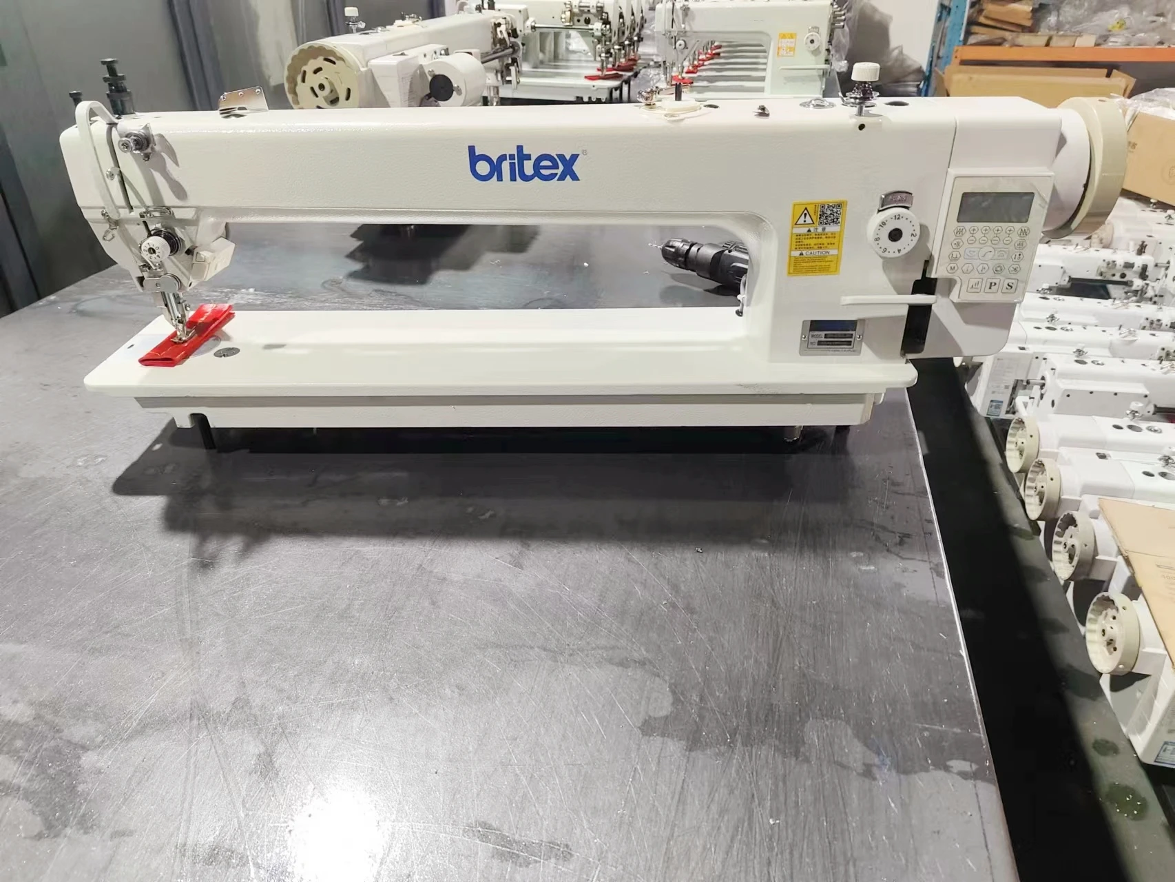 BR-0303L-56-D4 Heavy duty Automatic Top and Bottom Feed Long-arm lockstitch Industrial Sewing Machine