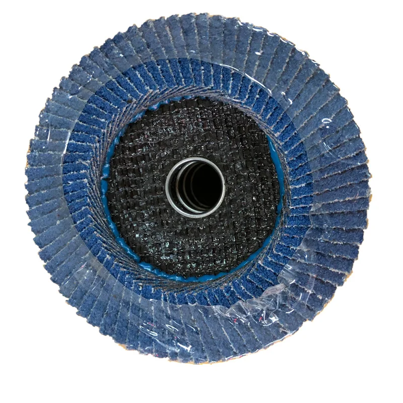OBM OEM Customized 36-240 Grit Aluminum Oxide Flap Disc 115mm Steel Stainless Material Wood Metal Polishing Paper Iron Backing
