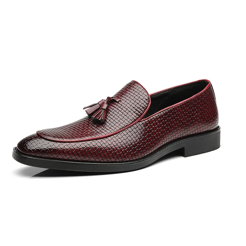 2021 Alibaba-in spanish Crocodile Latest Design Office Career Daily Use Hot Leather Loafers Retro Vietnam-Shoes for Men