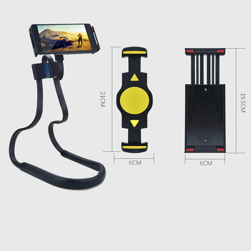 Goose Neck Phone Holder 360 Rotation Flexible Mobile Phone Neck Holder Lazy Phone Holder Mount for Smartphone