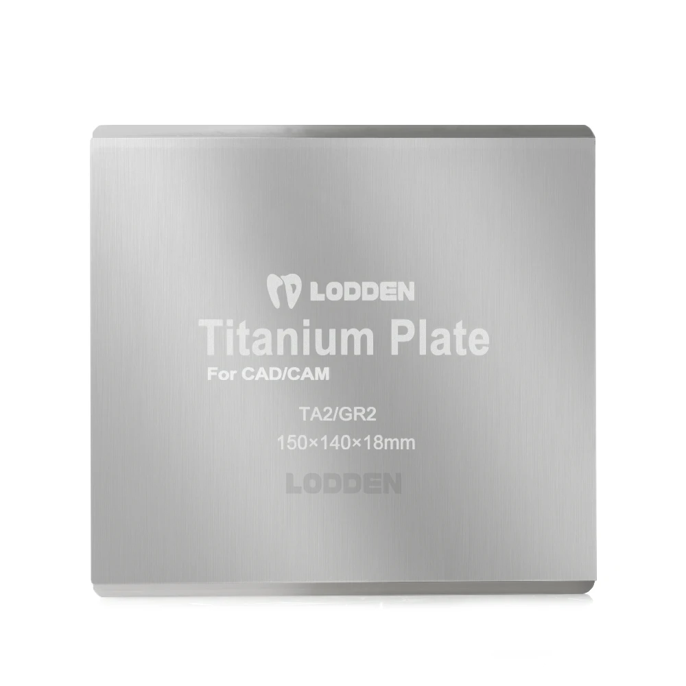 Titanium Sheet Square Discs TA2/GR2 for Pure Titanium Crown Dental Lab Pure Titanium Plate