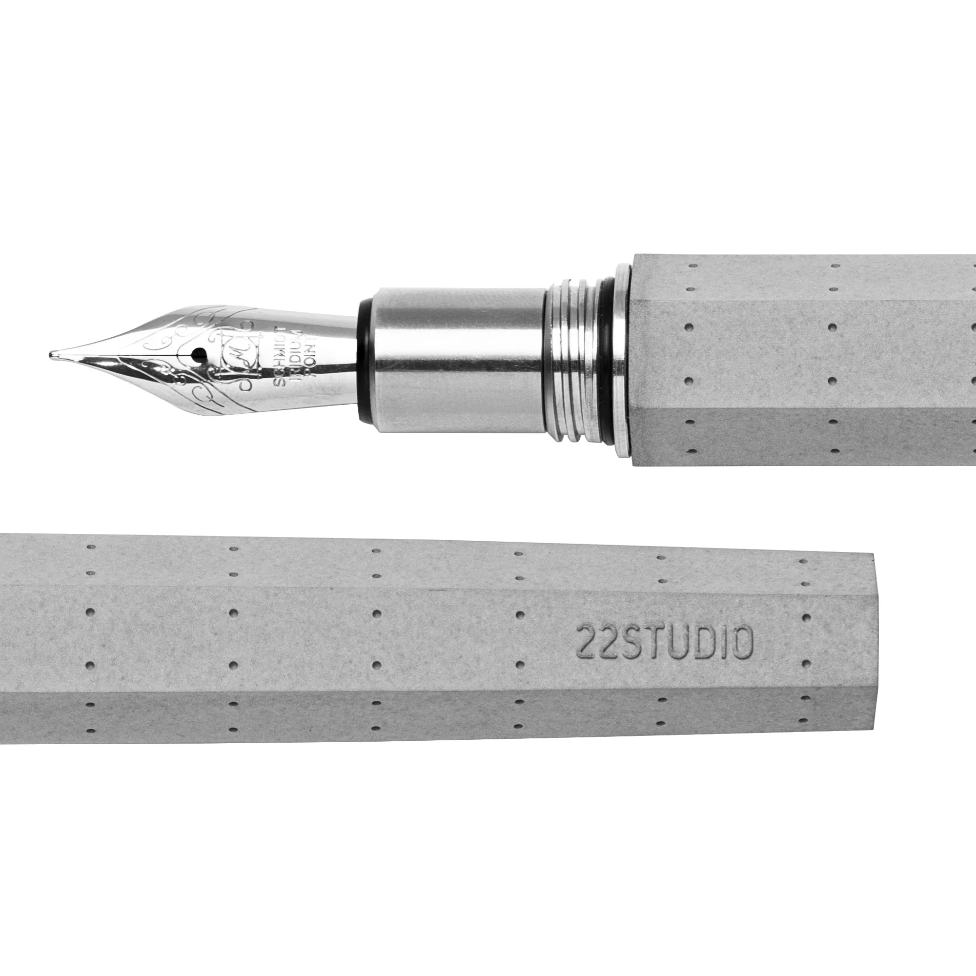 2022 22STUDIO High Quality Concrete Module Fountain Pen Designer Learning 0.7mm Office Fountain Pen
