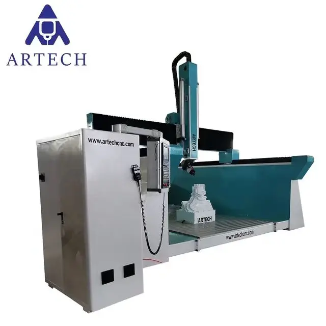 Jinan 5axis  cnc 3050 3d foam milling machine with syntec controller
