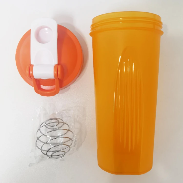 600ml 20oz Custom Logo BPA Free Colored Plastic Travel Outdoor Fitness Sports Protein Shaker Water Bottle for Gym Protein Mixes